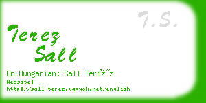 terez sall business card